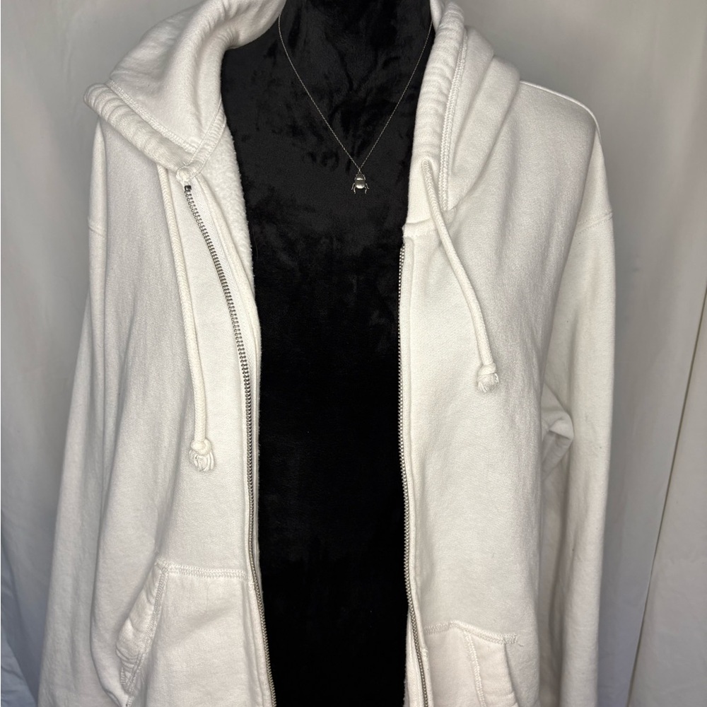 Hollister Off-White Fleece Hoodie